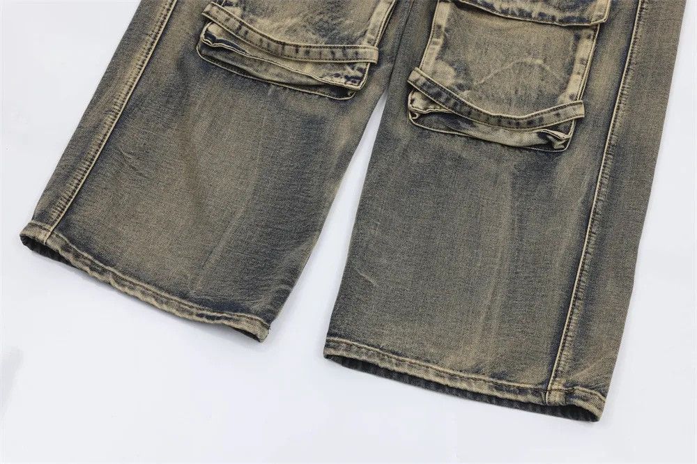 Japanese Brand × Vintage Streetwear Cargo Multi Pocket Loose Baggy Pants Jeans Size US 32 / EU 48 - 13 Thumbnail
