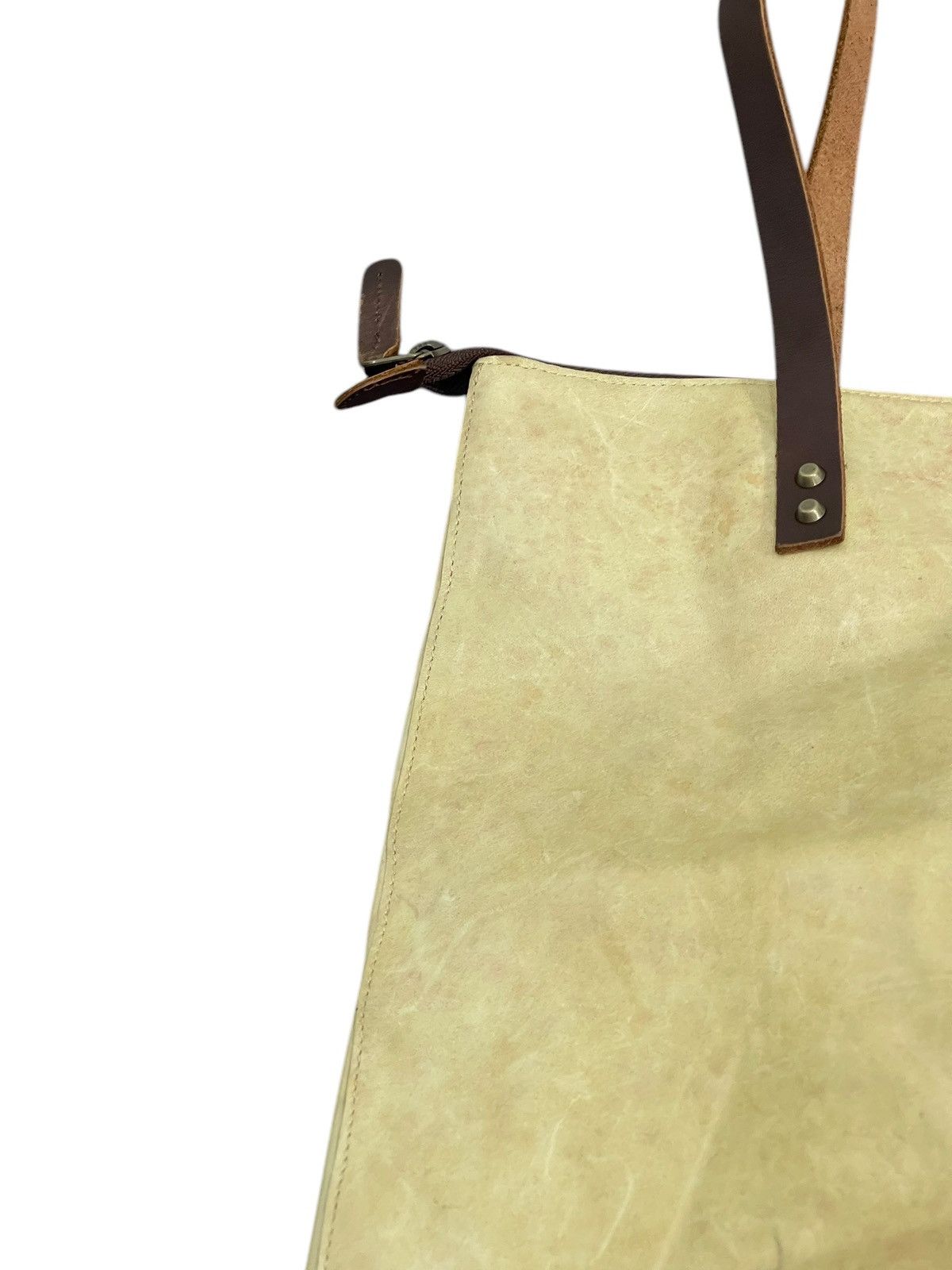 Genuine Leather Full Leather Patina Vtg Unknown Tote Shoulder Bag 2🟩0 Size ONE SIZE - 12 Thumbnail