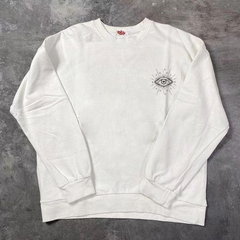 Designer × Japanese Brand White washed vintage troll eye pattern cotton sweatshirt Size US L / EU 52-54 / 3 - 2 Thumbnail
