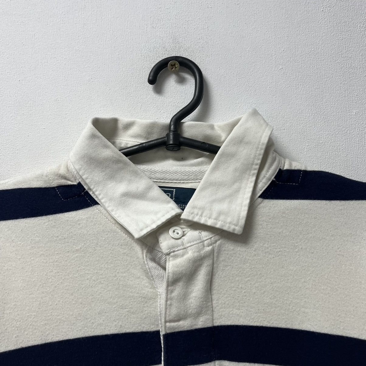 Polo Ralph Lauren Vintage Polo Ralph Lauren Rugby Long Sleeve Striped Shirt Size US XL / EU 56 / 4 - 4 Thumbnail