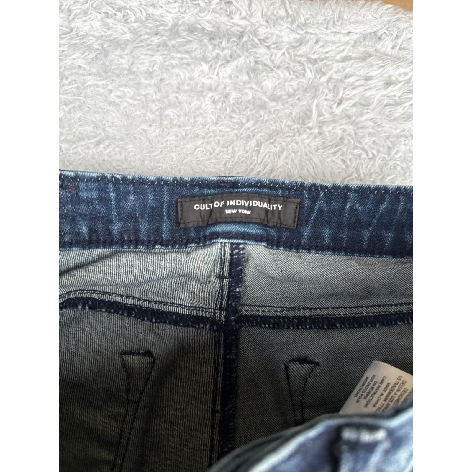 Cult Of Individuality VINTAGE Cult of Individuality Jeans Womens 24 Blue Denim Distressed Zipper 30in Womens Size 42" / US 20 - 6 Thumbnail