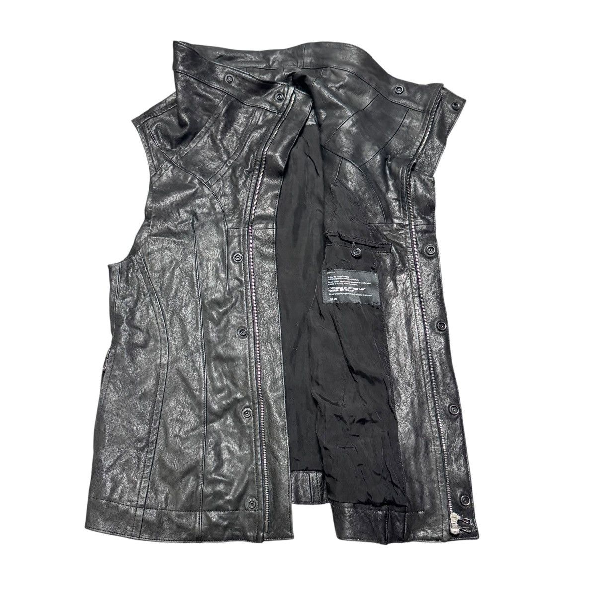 Julius FW2010 Julius Goth_ik; Leather Vest Hi-neck Size US S / EU 44-46 / 1 - 4 Thumbnail