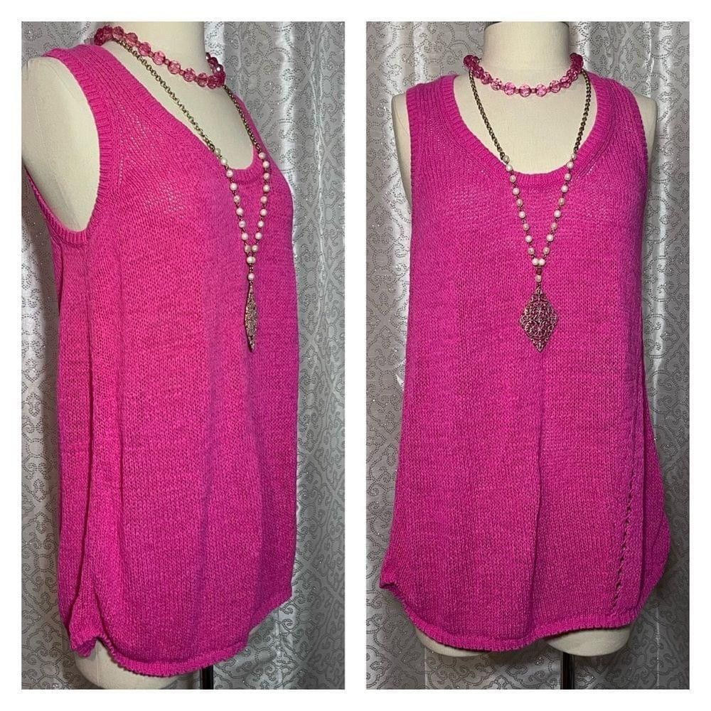 Other JCP Hot pink sleeveless sweater Size L / US 10 / IT 46 - 1 Thumbnail
