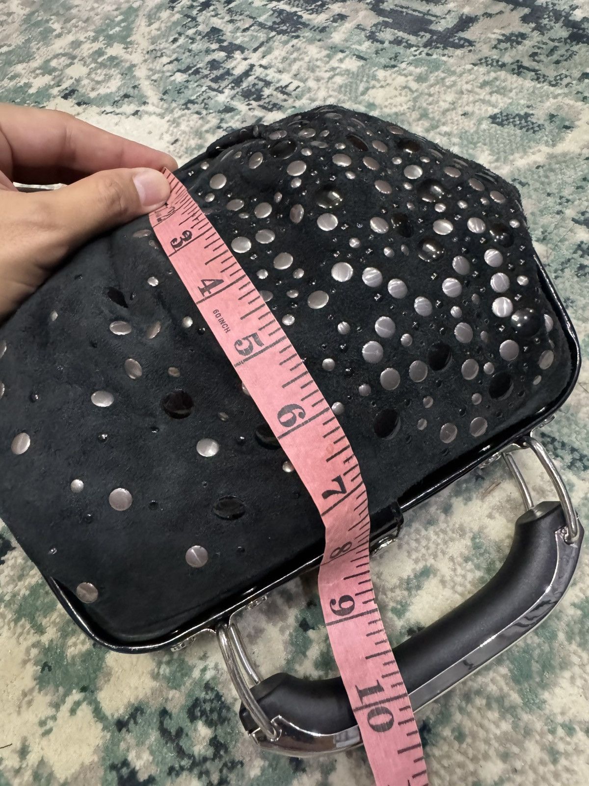 Diesel DIESEL SUEDE STUDDED HANDHELD CLUTCH BAG Size ONE SIZE - 5 Thumbnail
