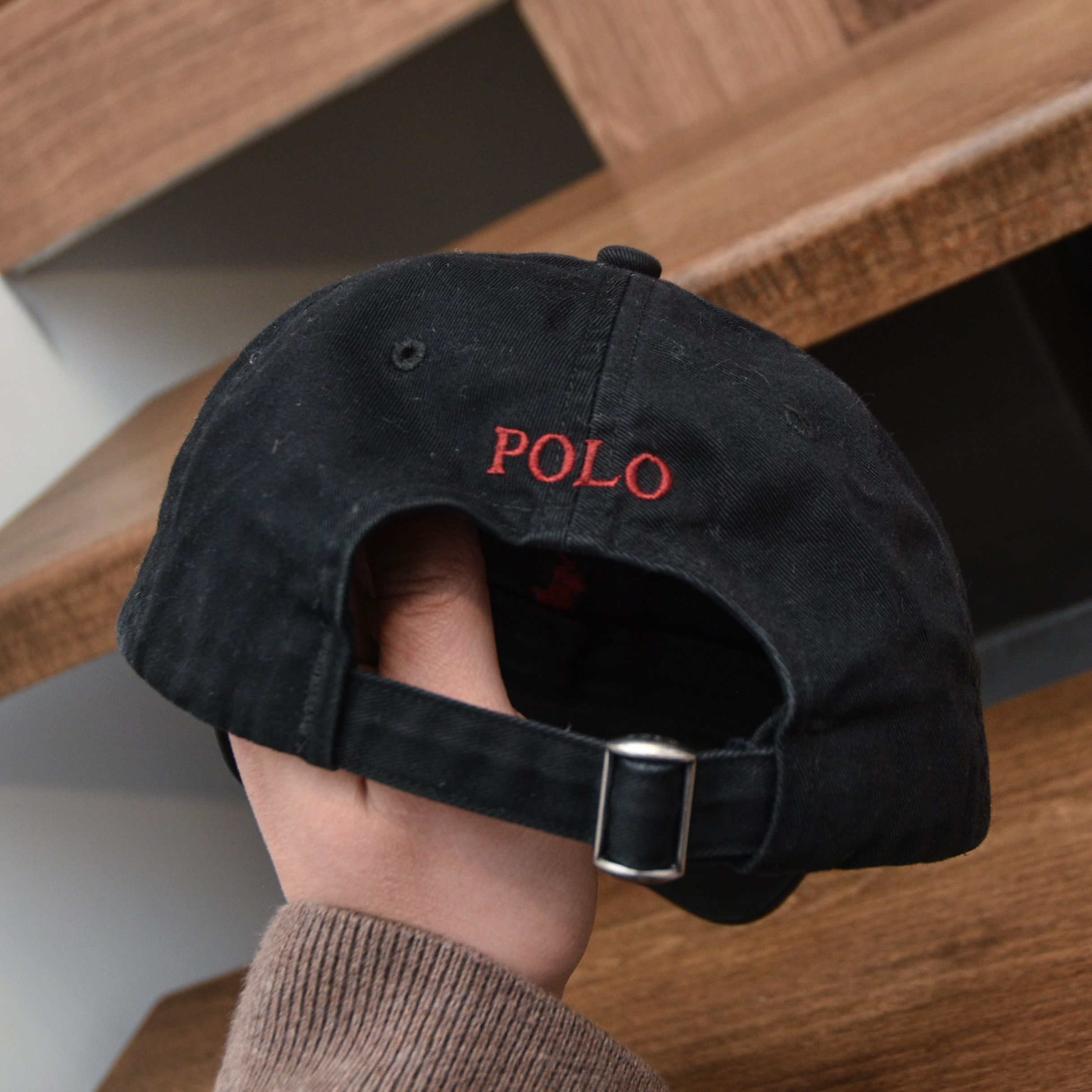 Polo Ralph Lauren Vintage Polo Ralph Lauren Cap Hat Black One Size Size ONE SIZE - 7 Thumbnail