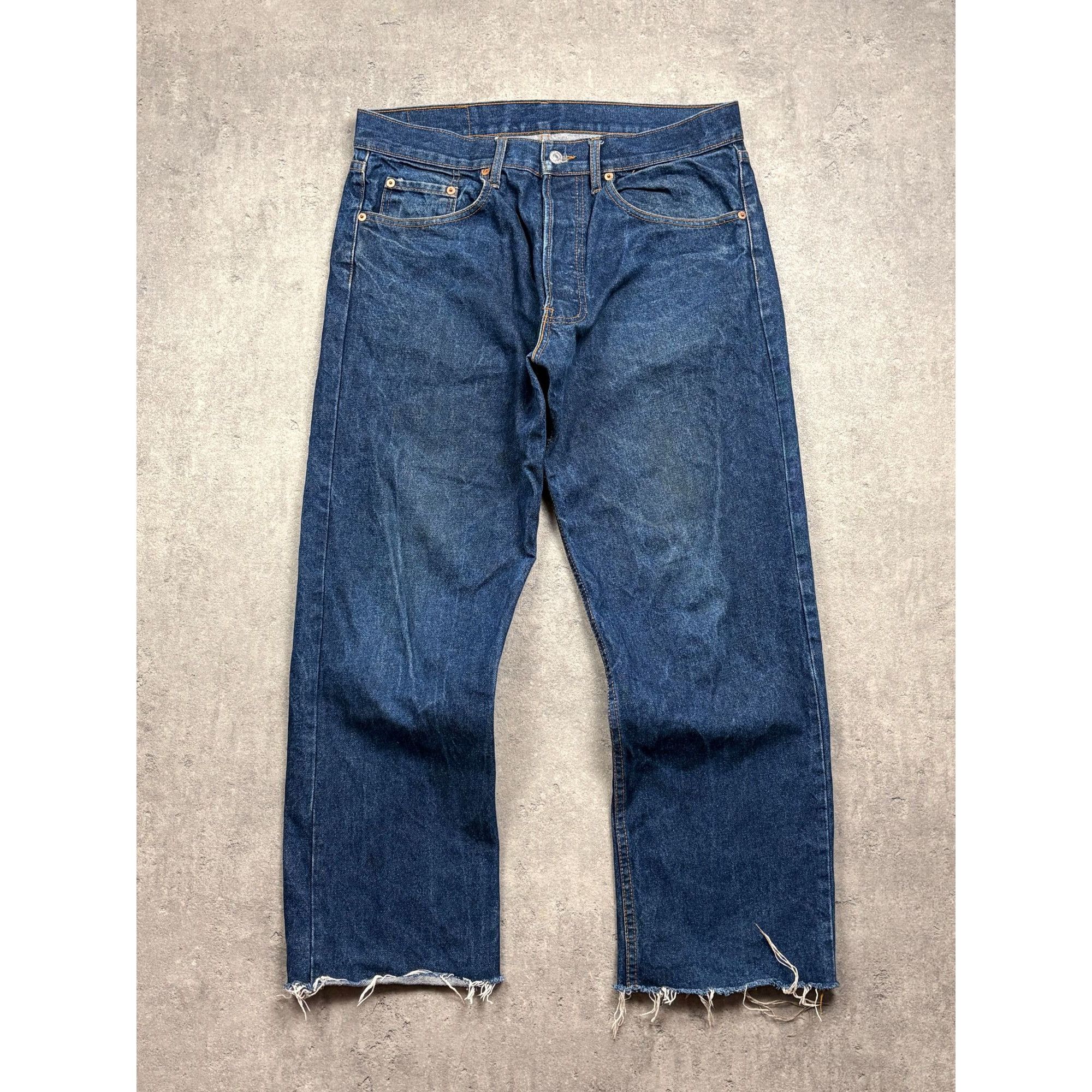 Levi's Vintage Levis 501 Distressed Raw Hem Denim Jeans 34x30 stree Size US 34 / EU 50 - 1 Thumbnail