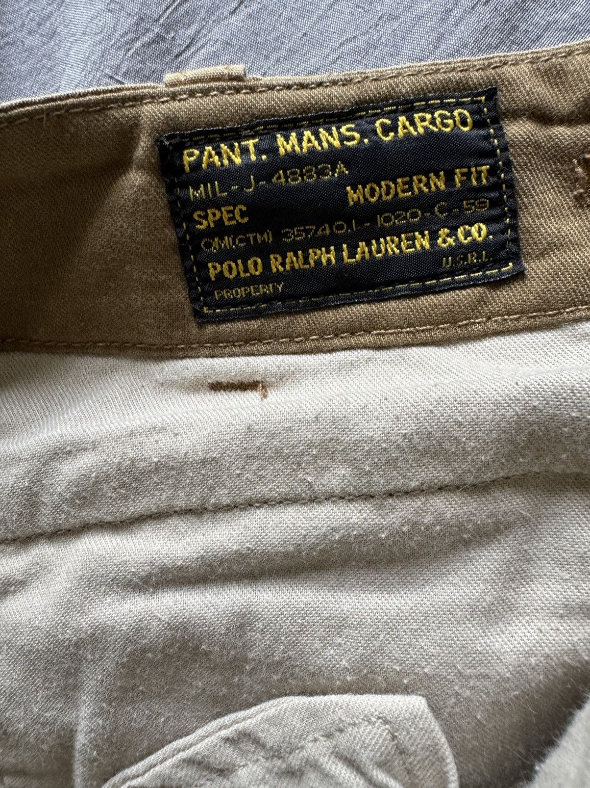 Polo Ralph Lauren Vintage Polo Ralph Lauren Cargo Pants RRL BEAR Size US 34 / EU 50 - 10 Thumbnail