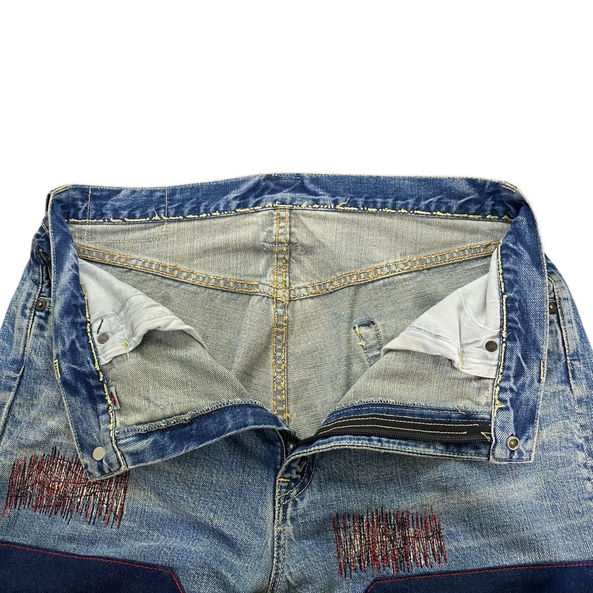 Blue Blue Japan × Japan Blue × Le Grande Bleu (L.G.B.) Vintage Blue Blue H.R Market Selvedge Jeans Blue Colour Size US 36 / EU 52 - 11 Thumbnail
