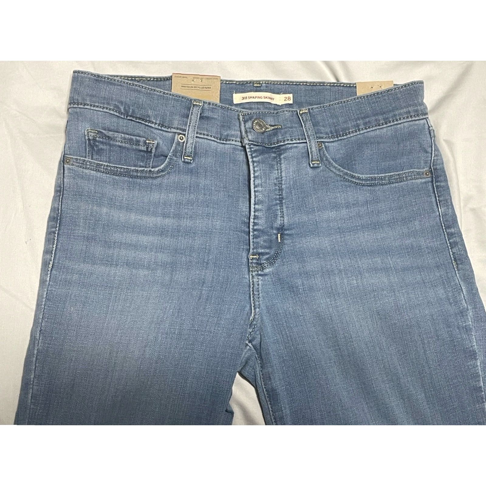 Levi's Levi's 311 Shaping Skinny Jeans 28x30 Slim Mid Rise Denim Blue Women's Regular Pants Slim Shaping Pockets Stretch Size 28" / US 6 / IT 42 - 2 Thumbnail