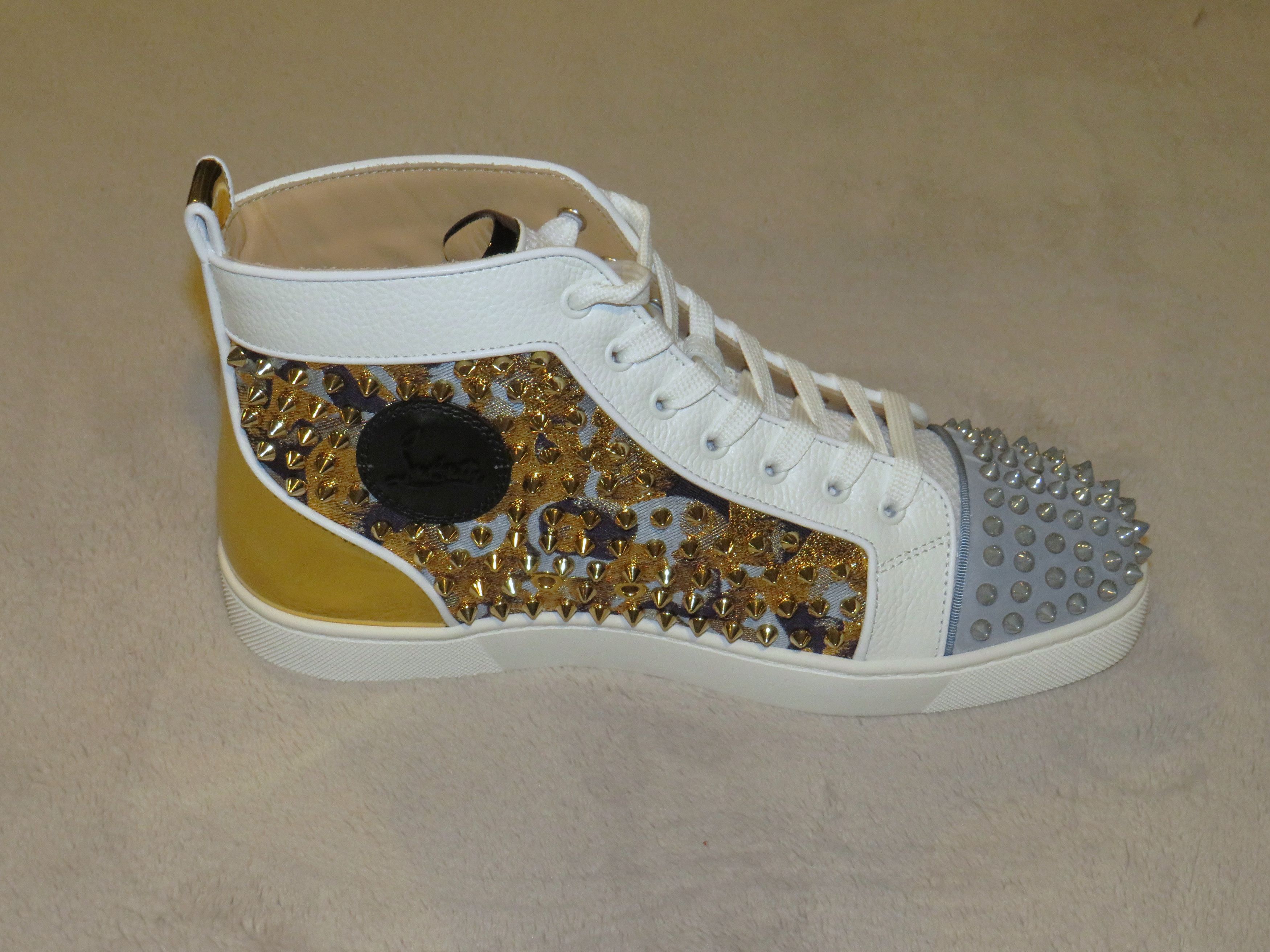 Christian Louboutin ouis Orlato High Top Camo Spiked Sneakers Size 9 NWB Size US 9 / EU 42 - 5 Thumbnail