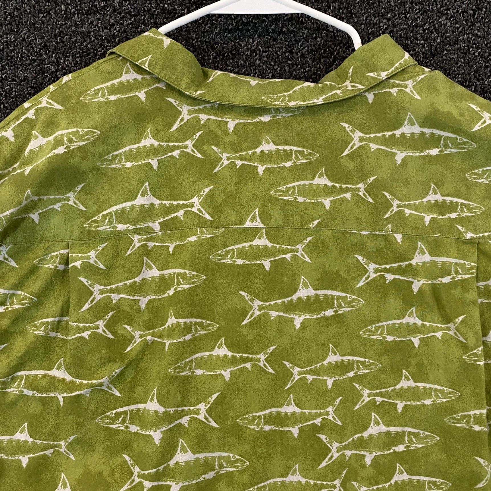 Vintage COLUMBIA Shirt Men 2XL Green Tuna Salmon Bass Button Up Short Sleeve Fish Button-Down Shirt 2XL Men Green Columbia Size US XXL / EU 58 / 5 - 8 Thumbnail