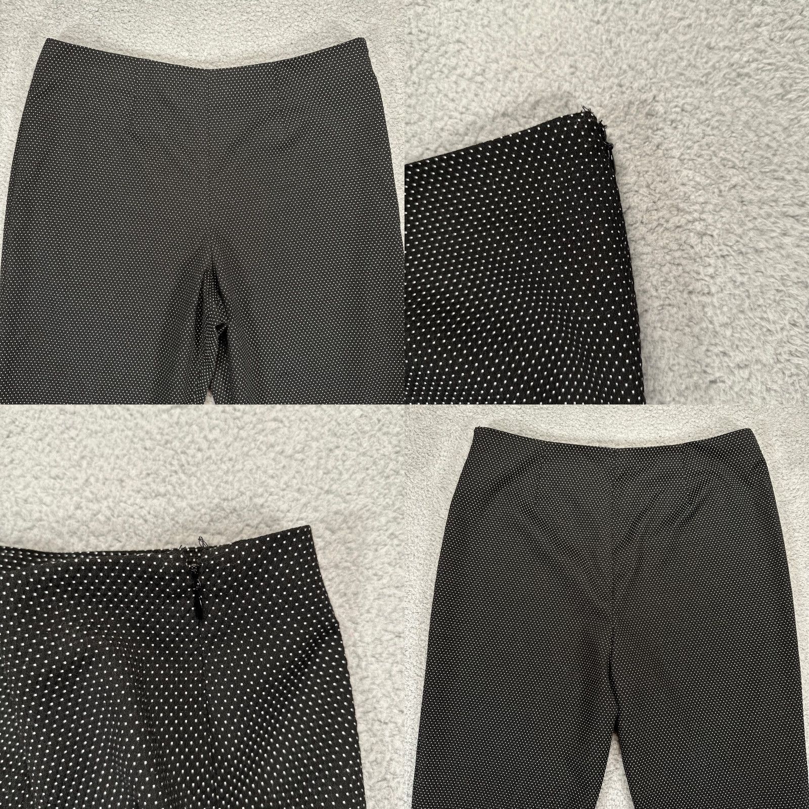 Tommy Hilfiger Tommy Hilfiger Pants Womens 12 Black Polka Dot High Rise Career Office Dress Pants Size 34" / US 12 / IT 48 - 8 Thumbnail