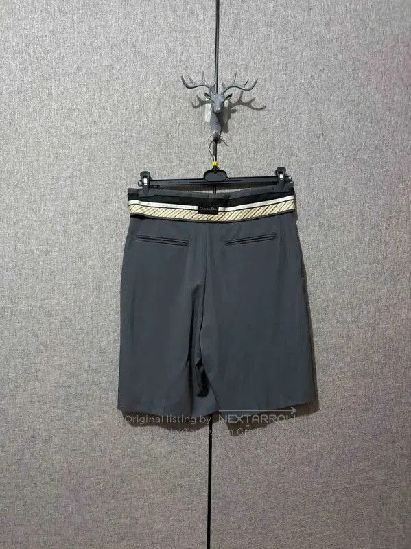 Dior Dior Men's Grey Wool Logo Embroidered Shorts . Size US 32 / EU 48 - 2 Thumbnail