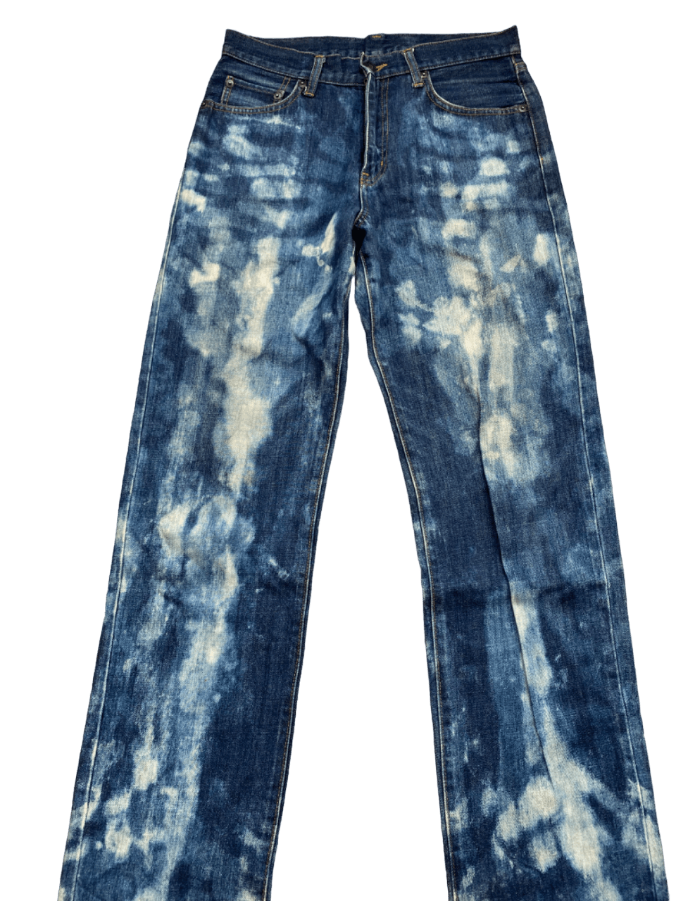 Japanese Brand × Uniqlo Distressed Bleach Acid Wash Uniqlo Denim Size US 28 / EU 44 - 2 Thumbnail