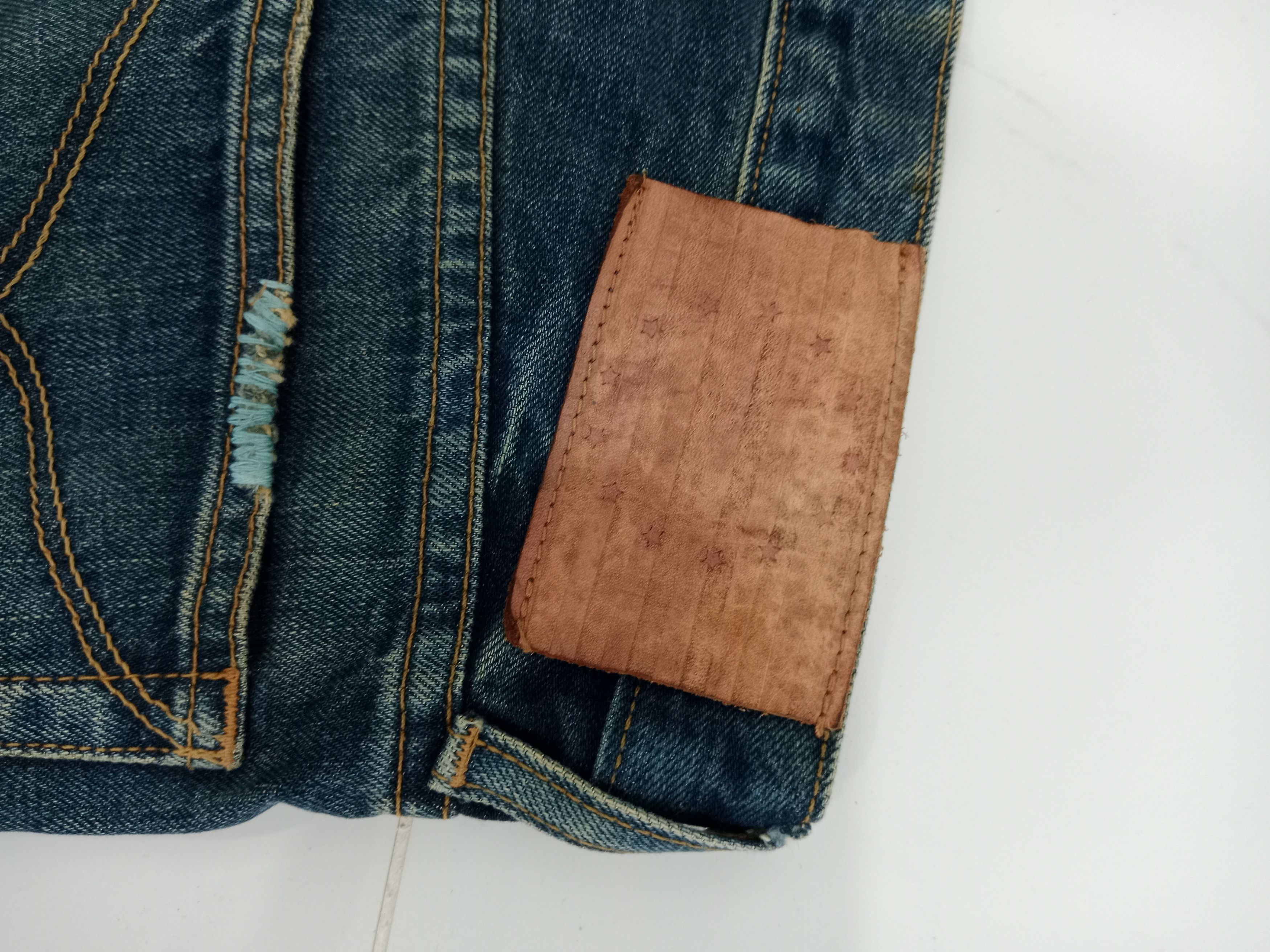 Vintage Vintage MYNT Denim Selvedge Distressed Jeans Made in Usa Size US 32 / EU 48 - 12 Thumbnail