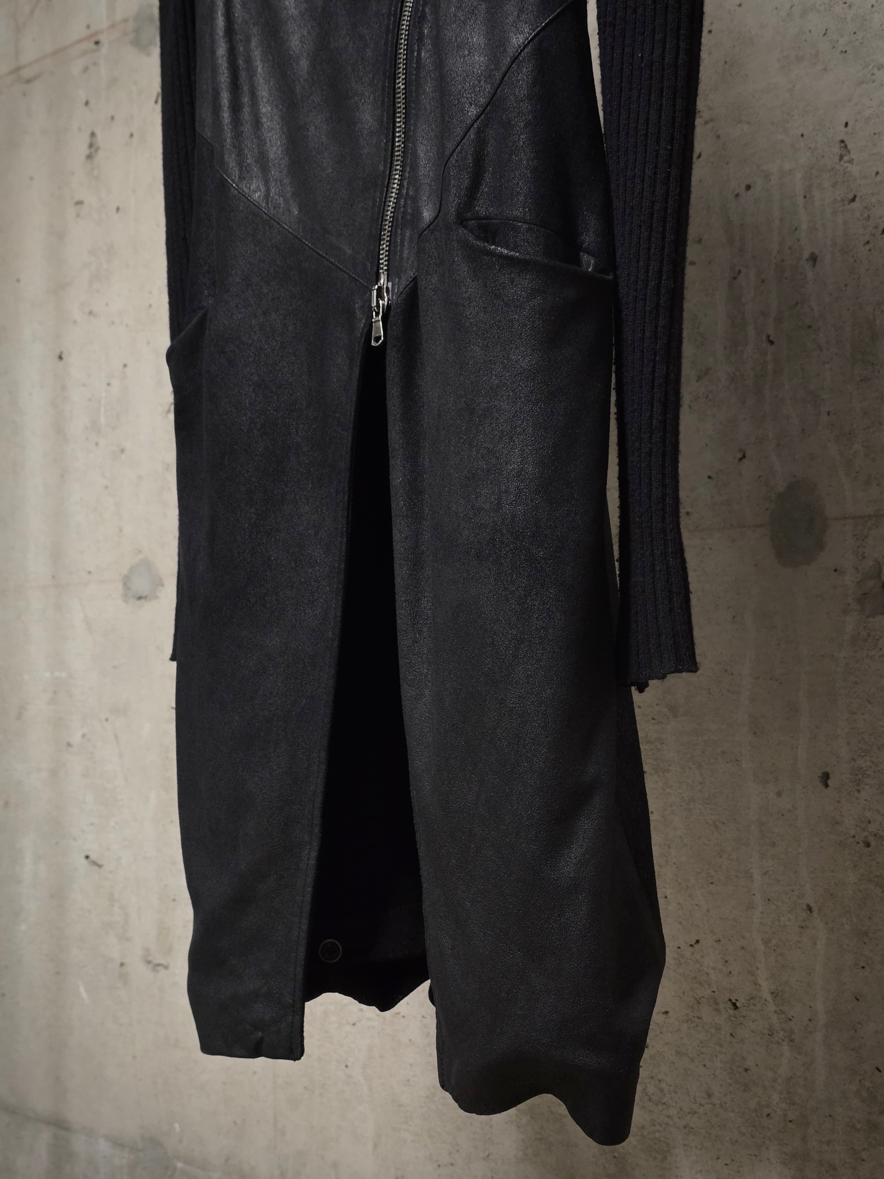 Masnada MASNADA Asymmetric Lamb Leather Zip Vest Size XXS / US 00 / IT 34 - 4 Thumbnail