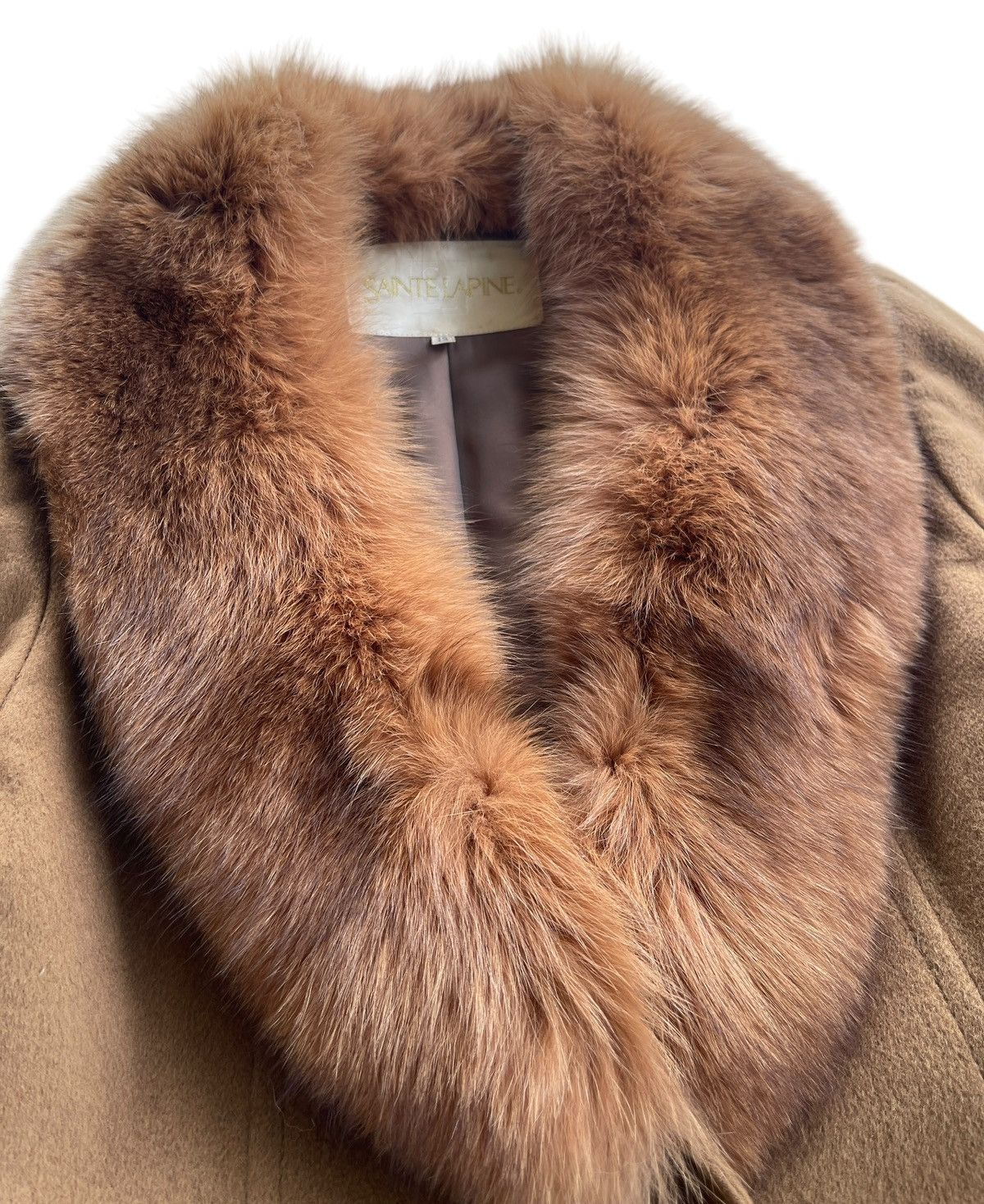 Vintage Vintage Sainte Lapine Raccoon Fur Cashmere Longcoat Size M / US 6-8 / IT 42-44 - 2 Thumbnail