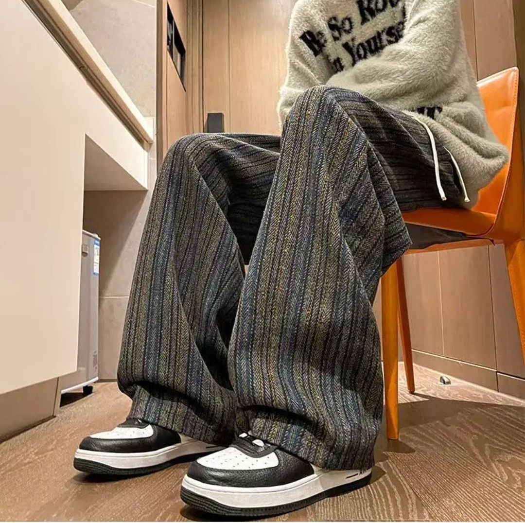 Japanese Brand × Vintage American Vintage Maillard Inspired Striped Casual Pants Size US 30 / EU 46 - 4 Thumbnail