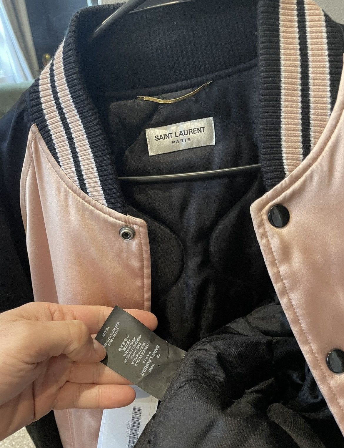 Yves Saint Laurent Black and Pink bomber Size S / US 4 / IT 40 - 4 Thumbnail