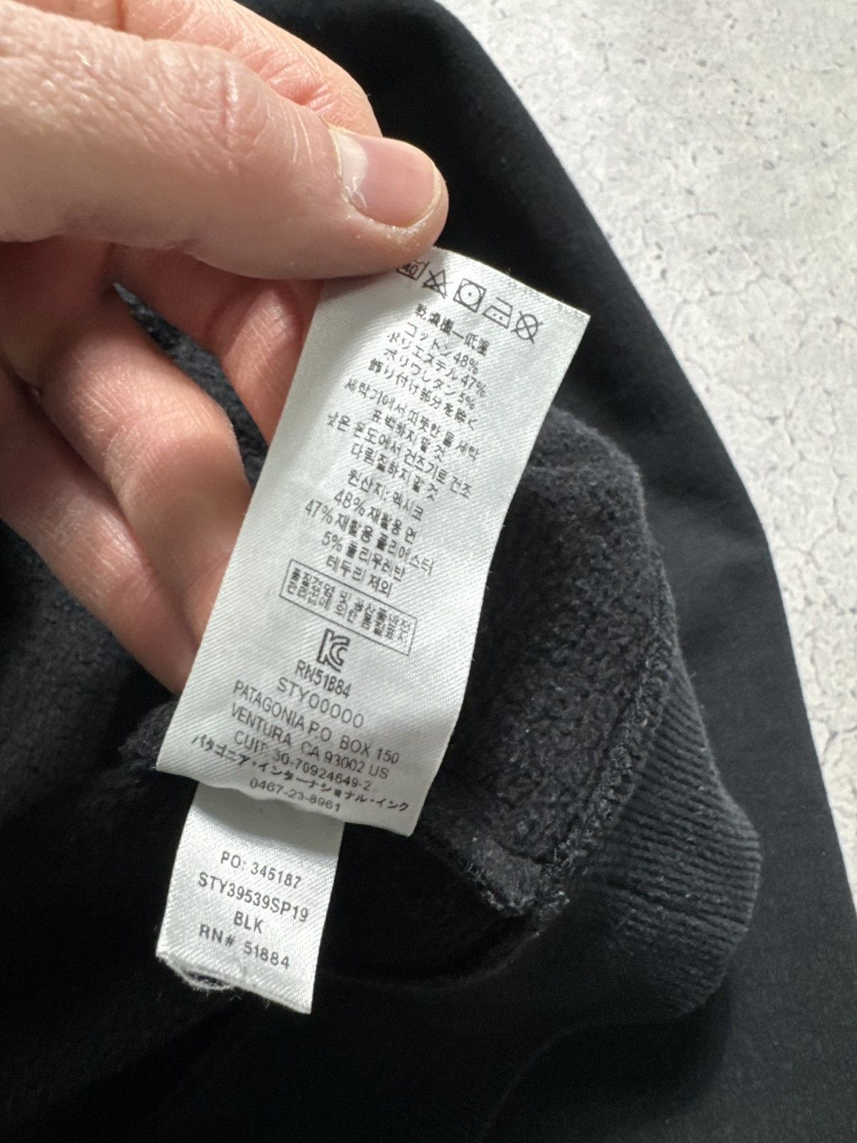 Patagonia Patagonia Big Logo Hoodie Black Size M Size US M / EU 48-50 / 2 - 8 Thumbnail