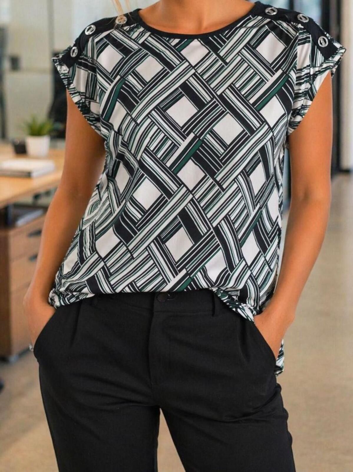 Other PerSeption Concept Collection Concept Geometric Print Top M Size M / US 6-8 / IT 42-44 - 1 Thumbnail