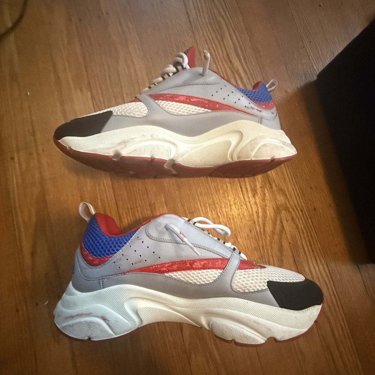 Dior Dior b22 “ white red blues” Size US 12 / EU 45 - 1 Thumbnail