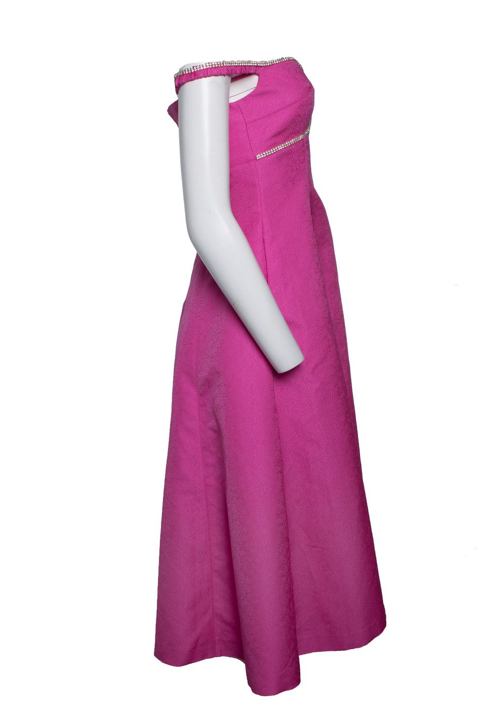 Self-Portrait Self-Portrait, pink textured midi-dress diamonds Size XS / US 0-2 / IT 36-38 - 4 Thumbnail