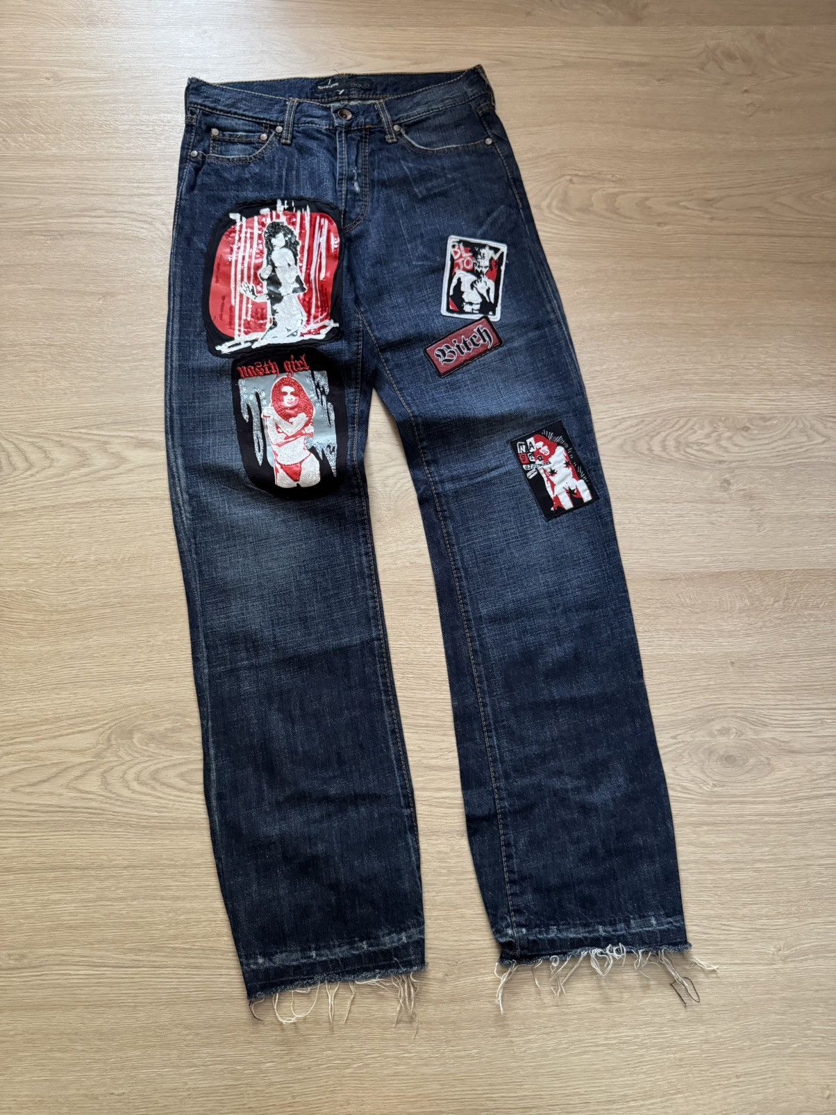 Energie Vintage 00’s Energie Gold y2k Japanese Blue Denim Jeans Size US 29 - 1 Thumbnail