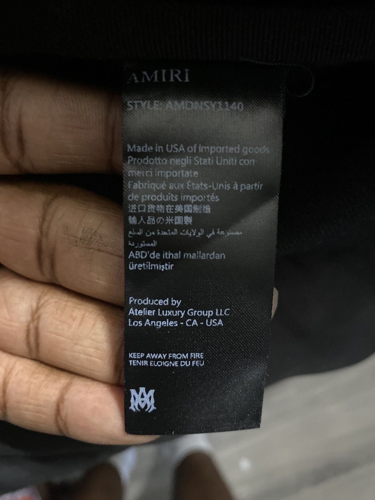 Amiri Amiri Black Wax Staggered Logo Skinny Jeans Size US 36 / EU 52 - 7 Thumbnail