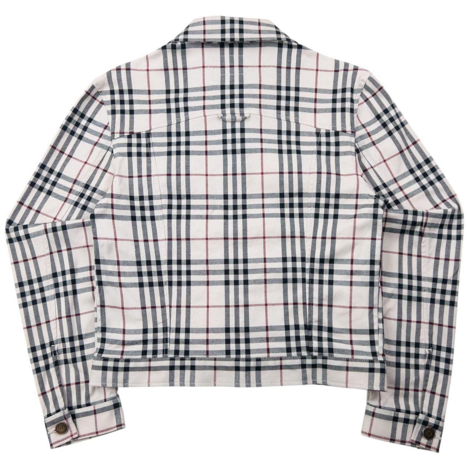 Burberry Vintage 2000s Burberry Nova Check Button Up Jacket Womens L Size L / US 10 / IT 46 - 2 Thumbnail