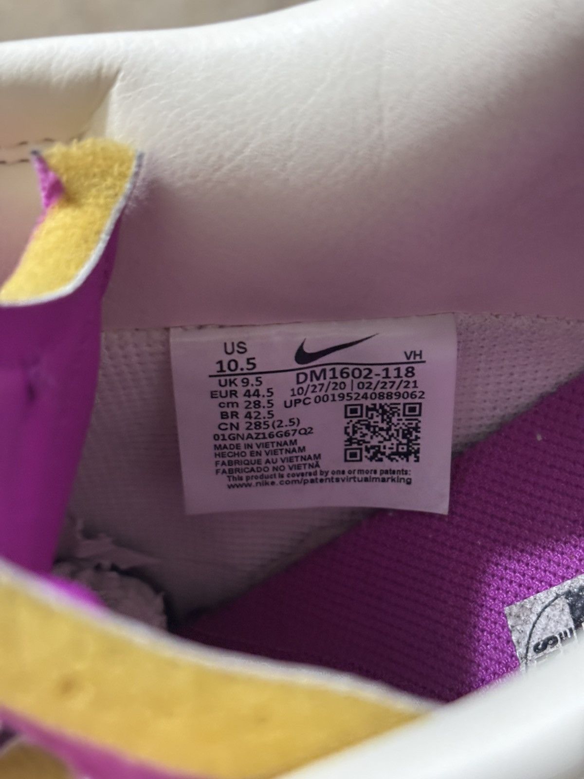 Nike × Off-White Nike Off white Dunk lot 03/50 Size US 10.5 / EU 43-44 - 10 Thumbnail