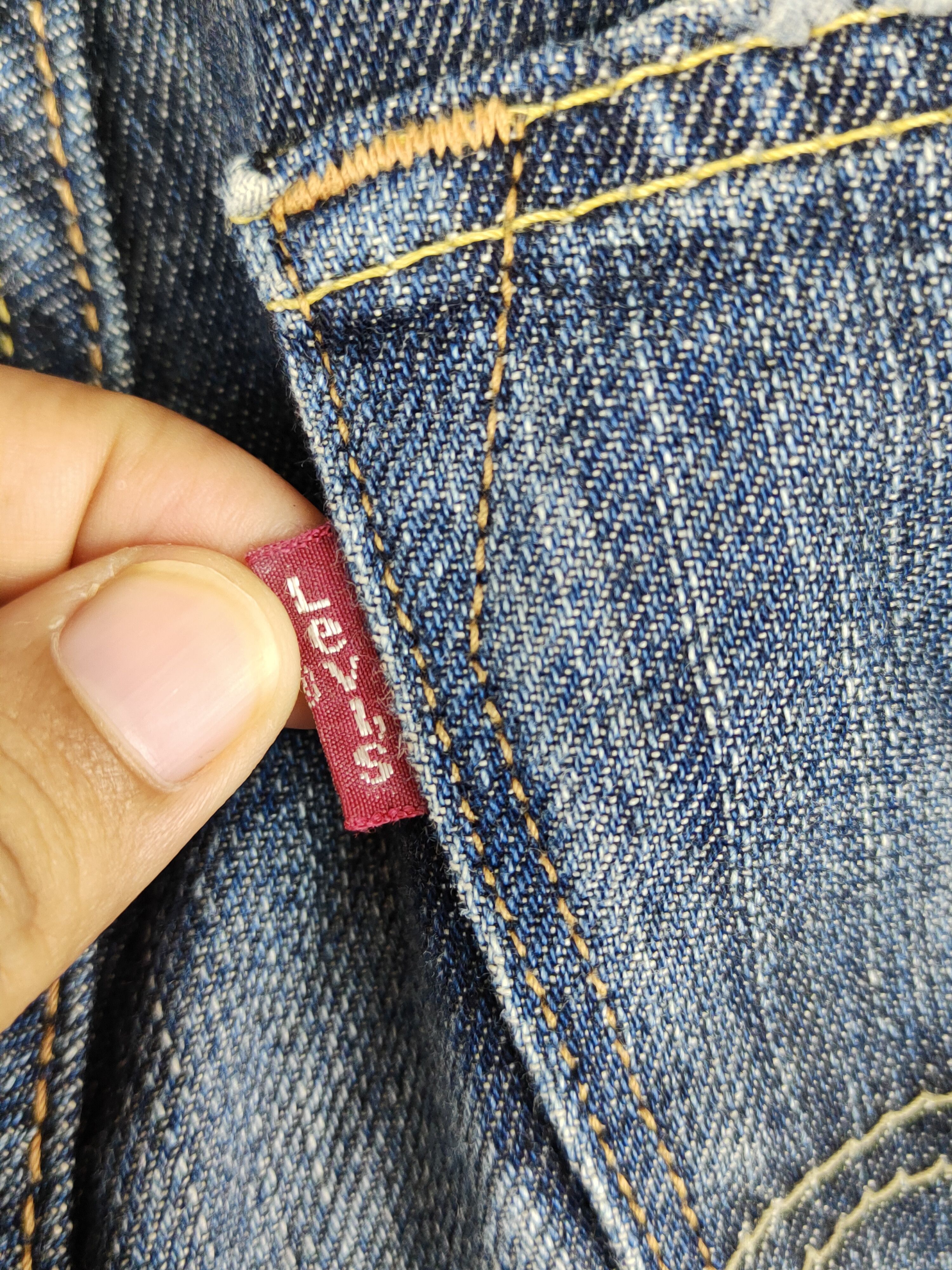 Levi's 511 Levi's Dark Blue Distressed ripped vintage Denim #S1534 Size US 30 / EU 46 - 11 Thumbnail