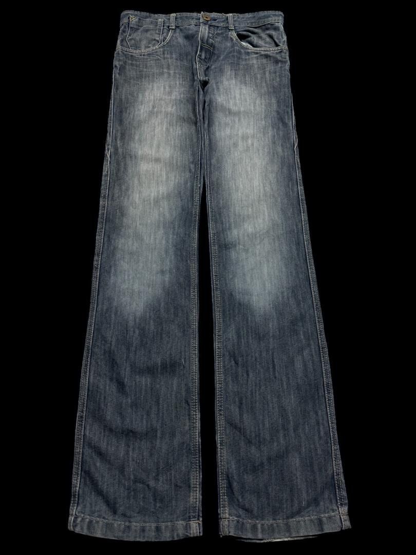 Vintage SICK Japanese Mudwash Distressed BootCut Classic Style Size US 30 / EU 46 - 1 Thumbnail