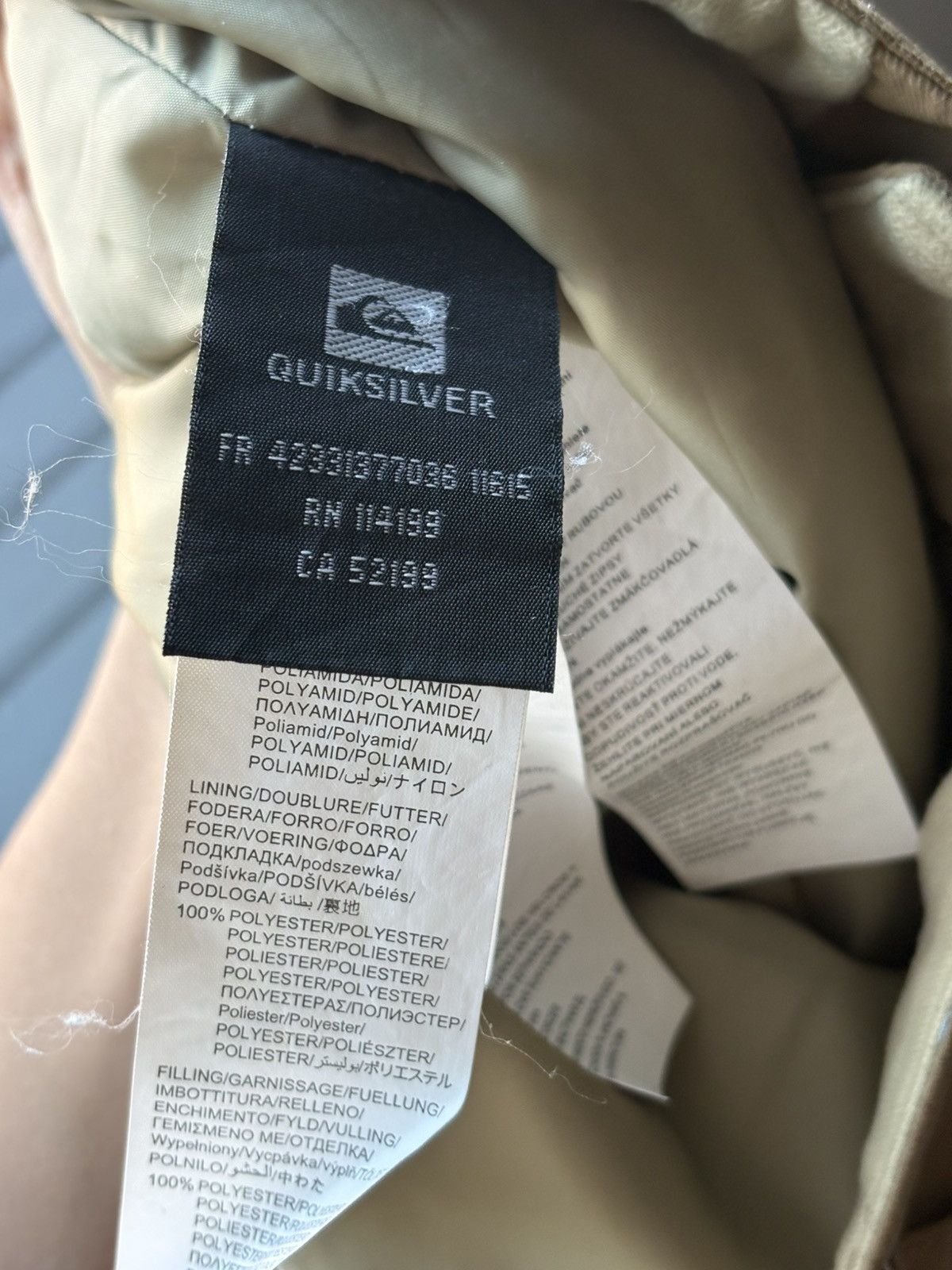 Quiksilver Y2K QUICKSILVER SNOWBOARDING BEIGE PANTS ADJUSTABLE WAIST Size US 32 / EU 48 - 4 Thumbnail