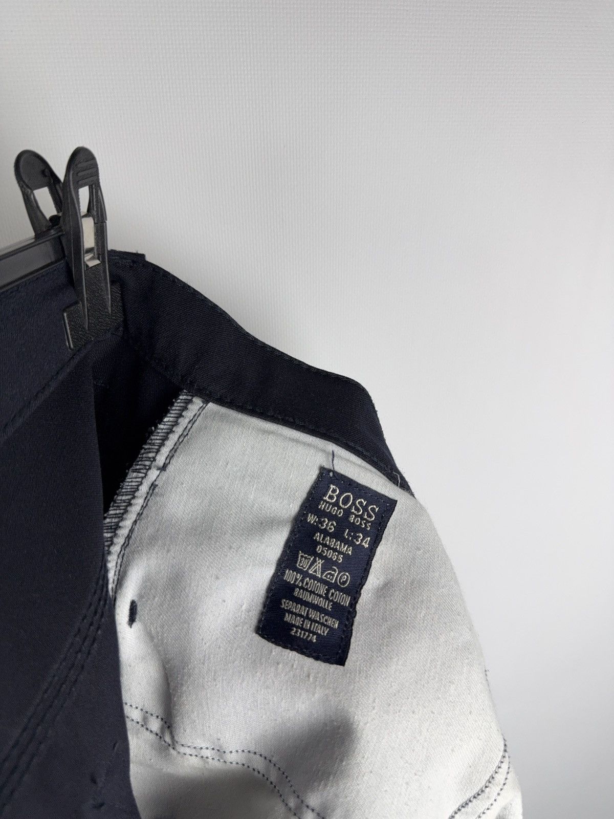 Hugo Boss Luxury Hugo Boss Italy Art in Fashion Cotton Straight Pants Size US 30 / EU 46 - 18 Thumbnail