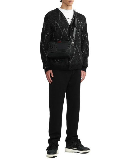 Amiri o1y0525 Size : OS / Leather Logo Cross-Body Bag in Black Size ONE SIZE - 6 Thumbnail