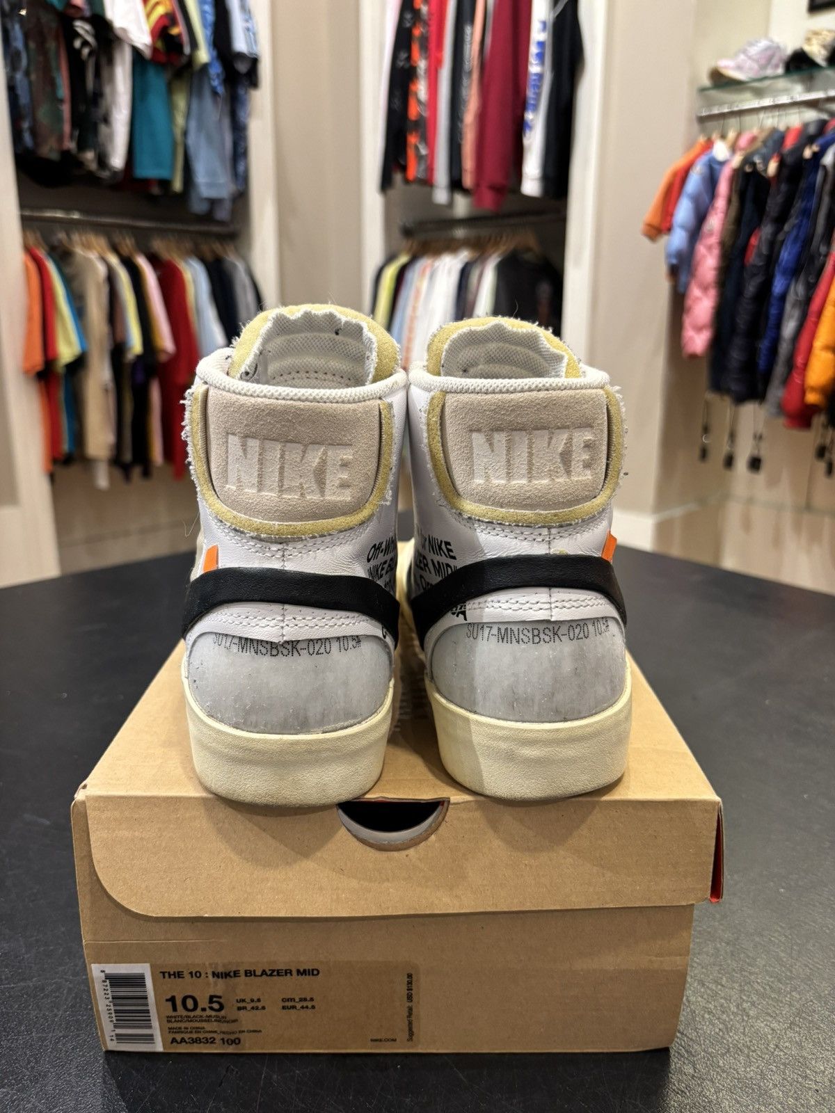 Nike × Off-White Nike Blazer Mid Off-White Size US 10.5 / EU 43-44 - 4 Thumbnail