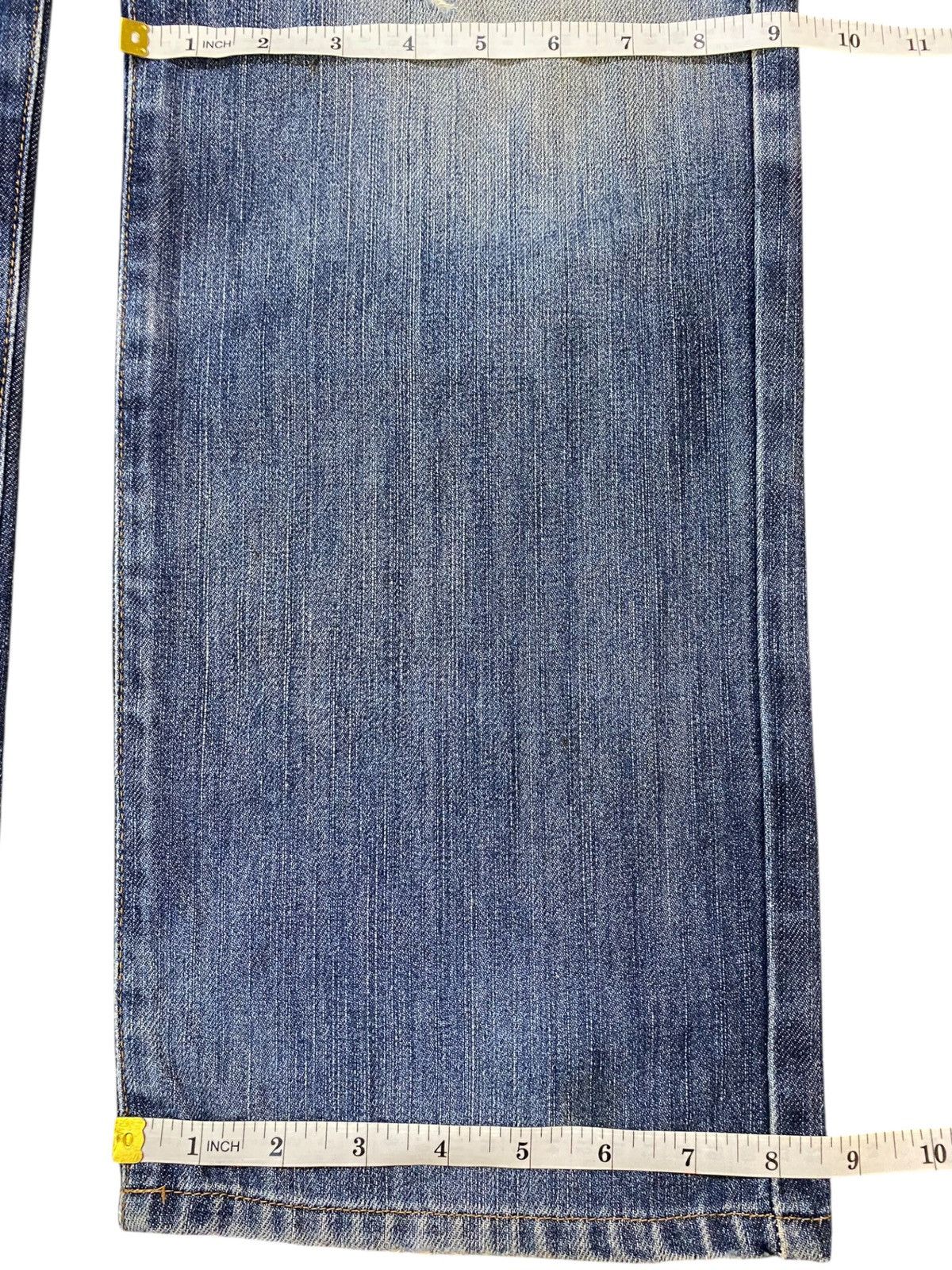 Edwin Vintage Japanese Edwin 403 Blue Wash Distressed Loose Jeans Size US 34 / EU 50 - 17 Thumbnail