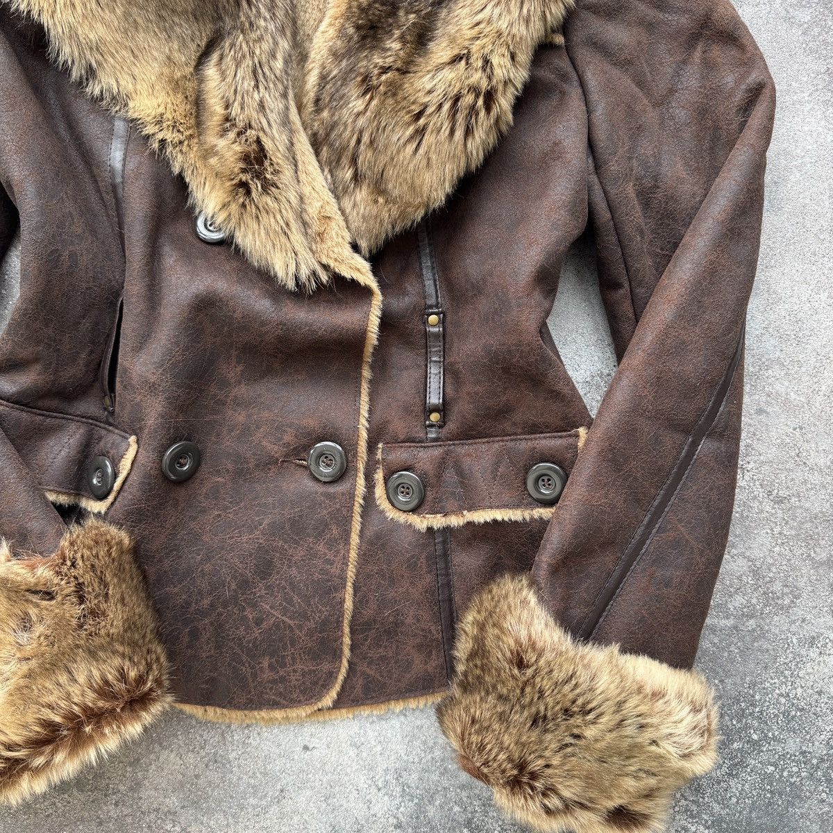 Hysteric Glamour Orsay Y2K Boho Vintage Faux Fur Sheepskin Style Coat Jacket Size M / US 6-8 / IT 42-44 - 8 Thumbnail