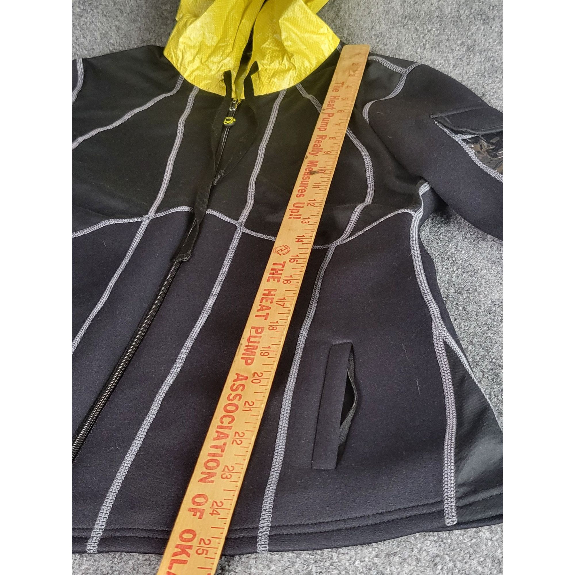 Other Zaggora Hooded Body Blazer Jacket Women Sz L Black Yellow Ac Size L / US 10 / IT 46 - 5 Thumbnail