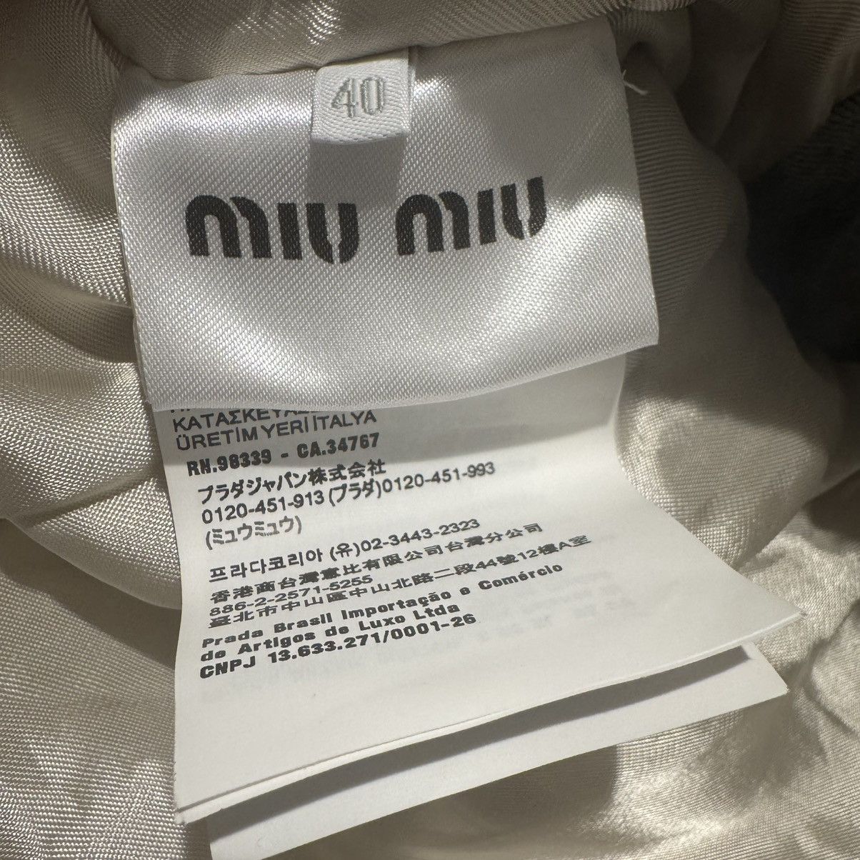 Miu Miu MIU MIU 2024FW Velvet Corduroy Collar Denim Jacket Size US M / EU 48-50 / 2 - 9 Thumbnail