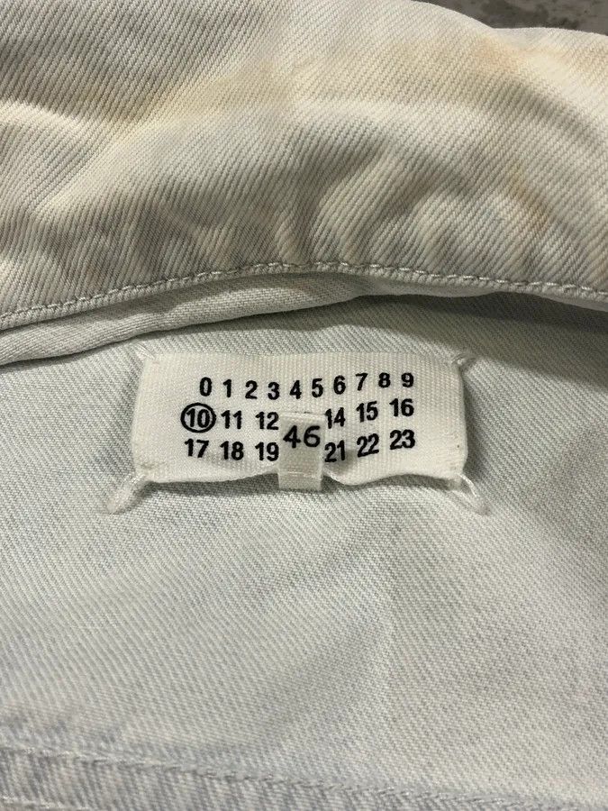 Maison Margiela SS2020 Maison Margiela Stonewashed White Denim Jacket Size US M / EU 48-50 / 2 - 11 Thumbnail