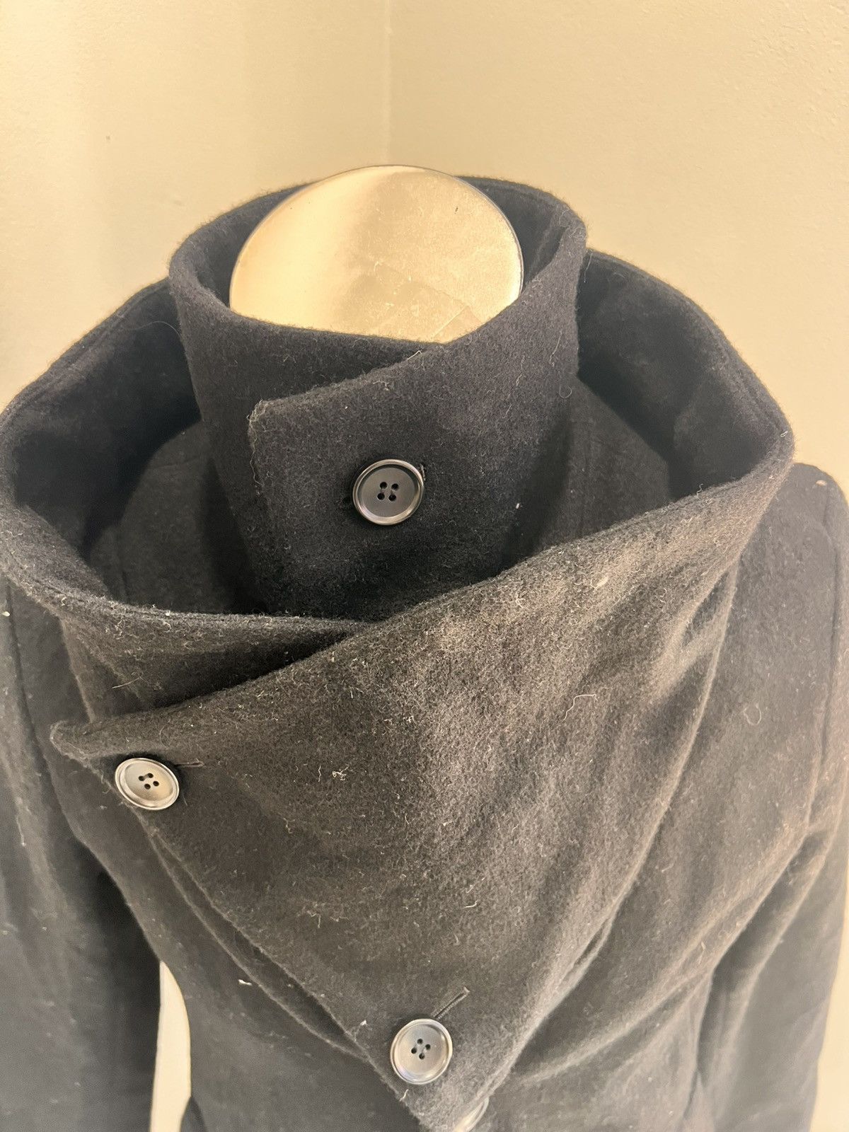 Designer × Japanese Brand GGD Japan Double Collar Wool Jacket Coat Size US M / EU 48-50 / 2 - 6 Thumbnail