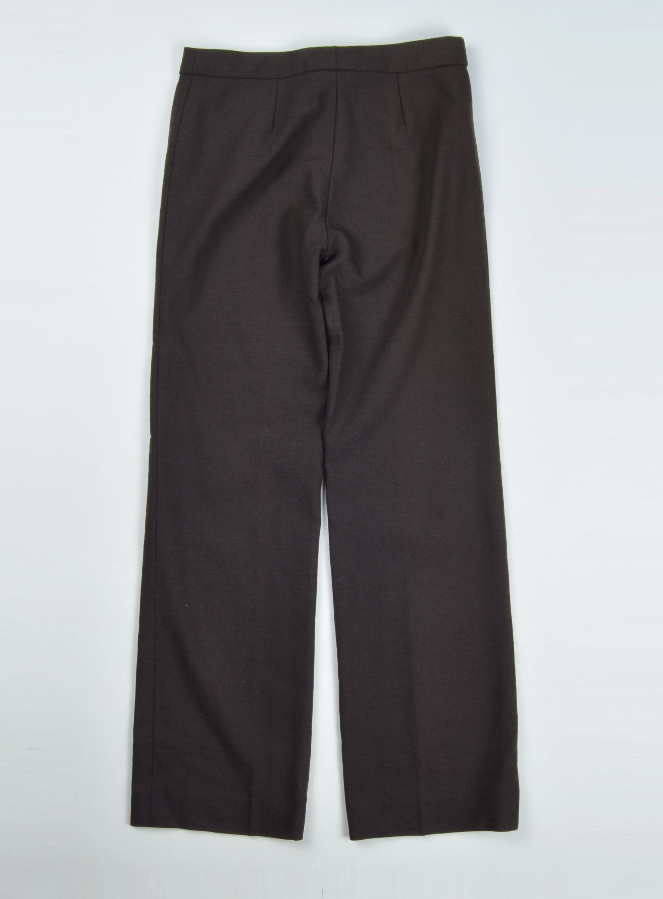 Giorgio Armani Vintage Armani Collezioni 90's Wool Blend Brown Trousers Size 26" / US 2 / IT 38 - 2 Thumbnail