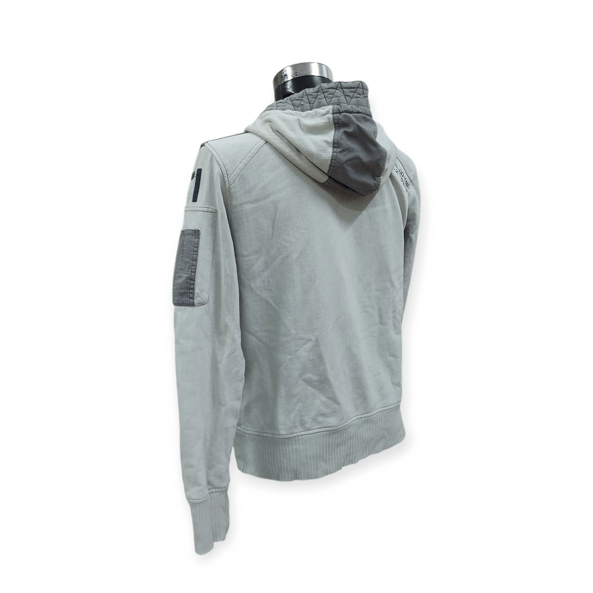 Avirex Avirex Type Military Light Grey Zipper Hooded Jacket Size US M / EU 48-50 / 2 - 5 Thumbnail
