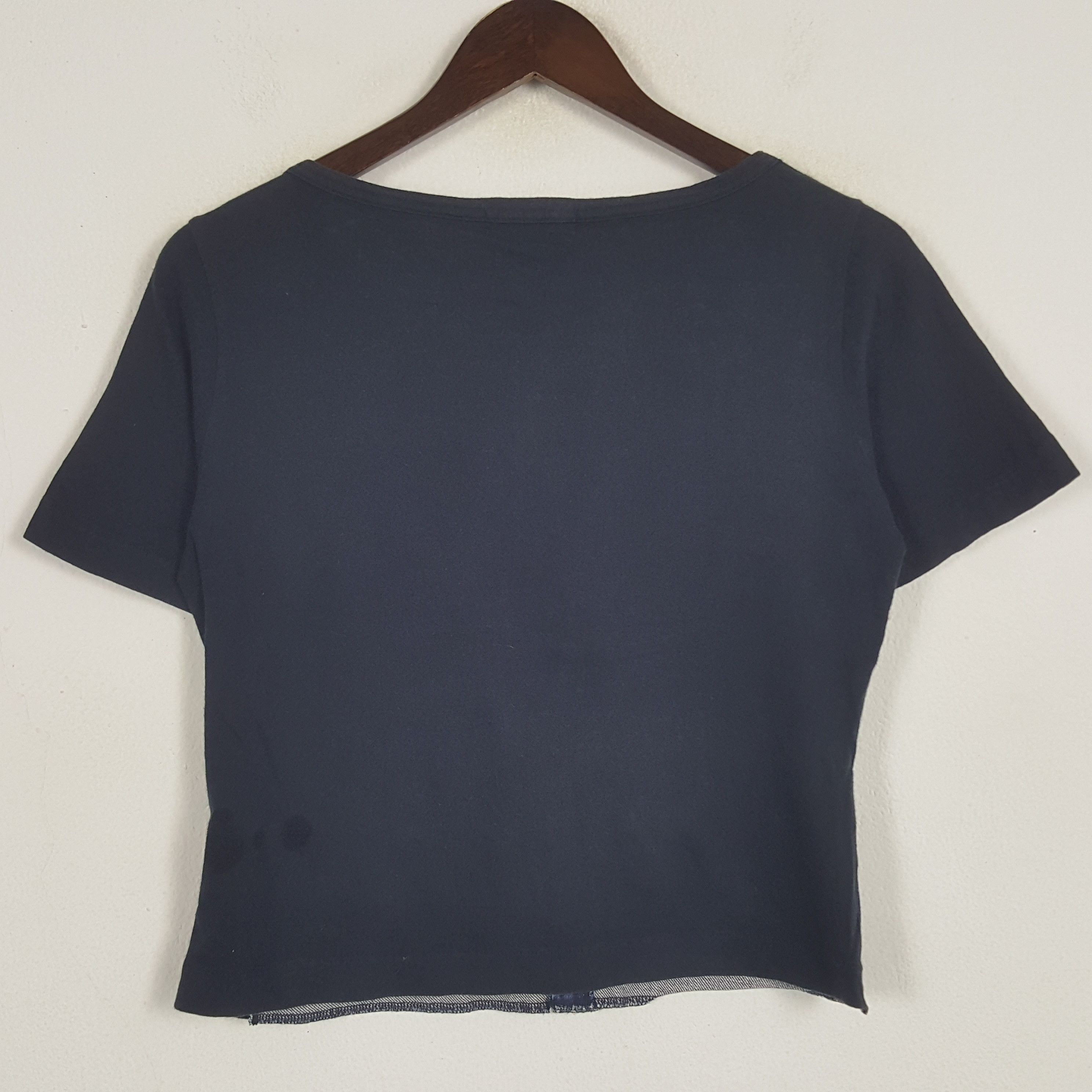 Comme des Garcons × Japanese Brand × Vintage Vintage Tricot Comme des Garçon Denim T-shirts Size S / US 4 / IT 40 - 3 Thumbnail