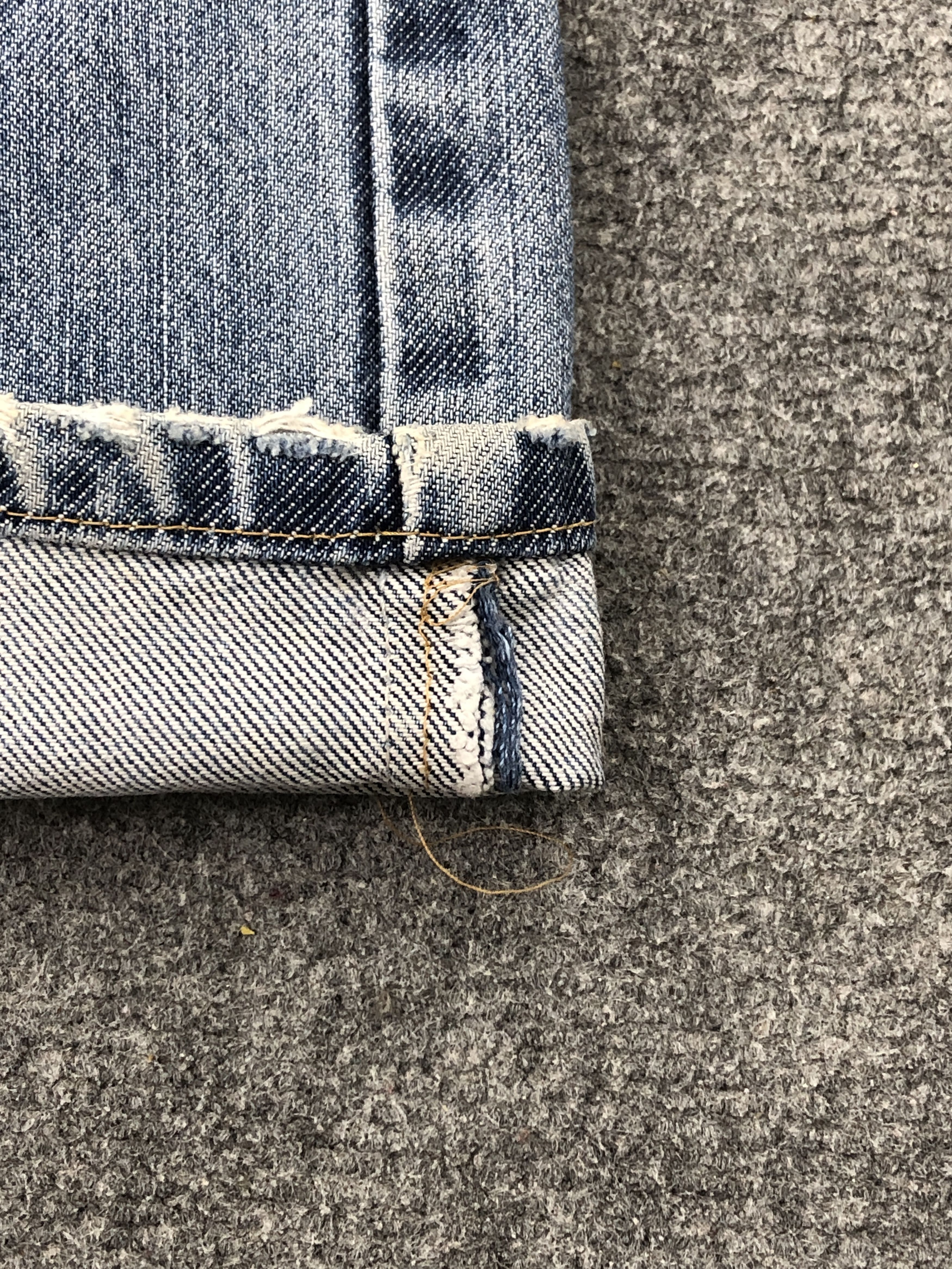 Levi's Vintage Levis 505 Faded Blue Jeans DP2296 Size US 27 - 10 Thumbnail