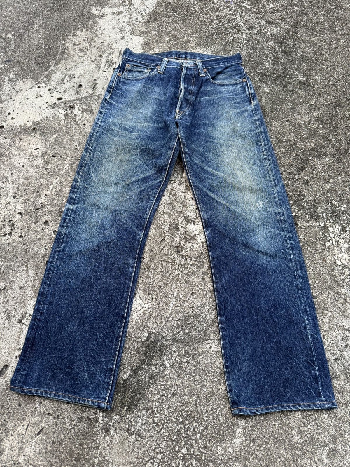 Denime Denime Made In Japan Redline Selvedge Clawmark Denim Jeans Size US 27 - 8 Thumbnail