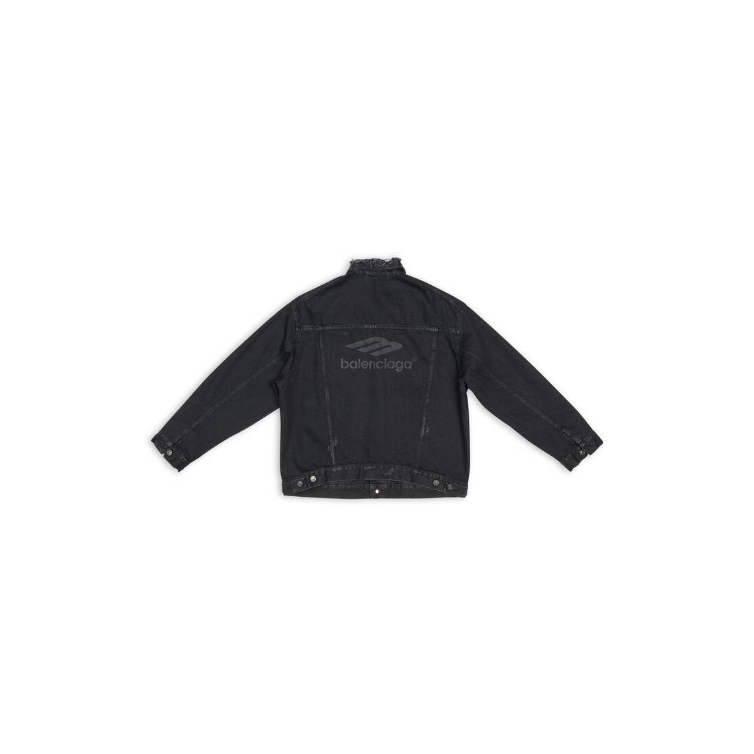 Balenciaga o1mt1gz0125 3B Sports Icon Large Fit Jacket in Black Size US L / EU 52-54 / 3 - 5 Thumbnail