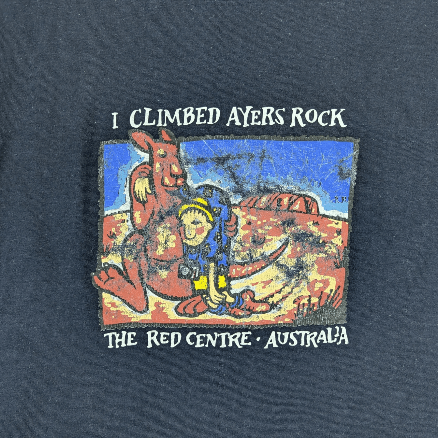 Man Made In Australia × Vintage Vintage 90's AYERS ROCK Australia T-Shirt Single Stitches Size US M / EU 48-50 / 2 - 5 Thumbnail